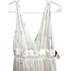 NWT Vintage 90s Gilead Cottagecore Dainty Floral White Maxi Dress Babydoll M